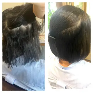 ミディアム パーマ 三島 有佳里のヘアスタイル