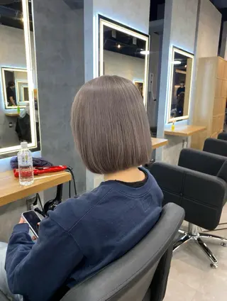 ロング カラー 淡色/ワンホンヘア 🤍MINORIのヘアスタイル