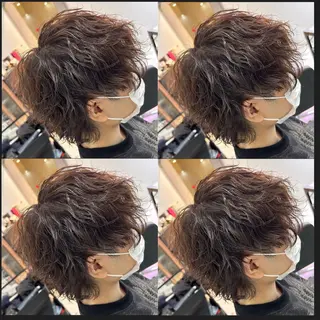 ショート 🔥メンズパーマ 特化 渡辺一翔のヘアスタイル