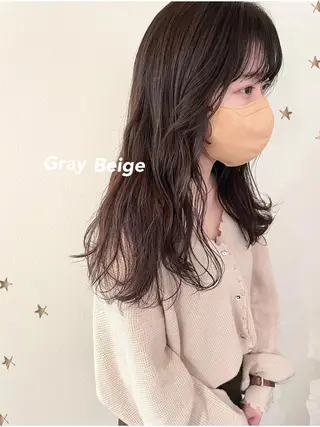 セミロング カラー 市川 千夏のヘアスタイル
