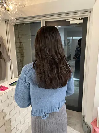 セミロング Koto🌿 ブリーチなしカラーのヘアスタイル