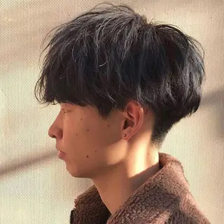 カラー パーマ メンズ 髪質改善🫧ベージュ 椙山 響のヘアスタイル