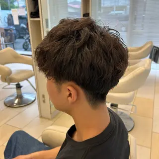 ショート カラー パーマ メンズ 牧 ゆりか𓋈のヘアスタイル