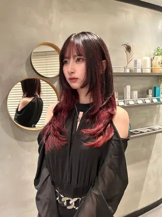 ロング カラー タナカ カナ🫧のヘアスタイル