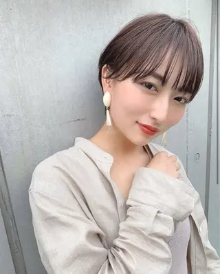 ショート 井上 一青のヘアスタイル