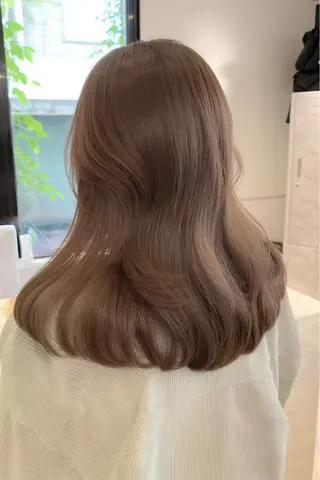 セミロング カラー 🫧カラーモデル募集 純菜🫧のヘアスタイル