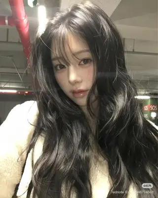 ロング カラー ヘアアレンジ 大人っぽ中韓レディ ヘア🤍MAOのヘアスタイル
