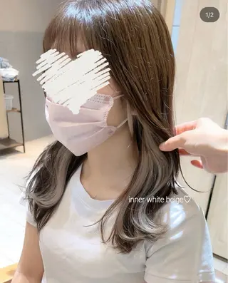 カラー 🎀モモ🎀 透明感カラーモデルのヘアスタイル