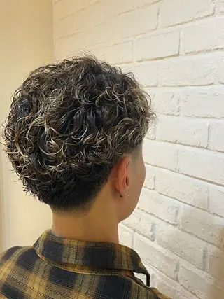 パーマ メンズ 辻野 光希のヘアスタイル