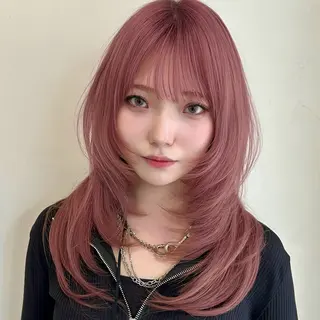 ミディアム 🌹ハッシュカット、 レイヤー韓国ヘア🌹のヘアスタイル