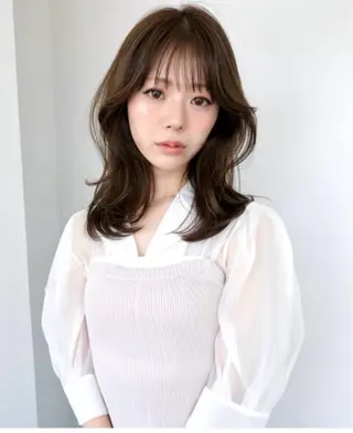 ロング カラー 森崎 千博のヘアスタイル