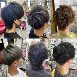 パーマ メンズ 大坪 拓斗のヘアスタイル