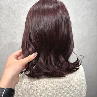 ミディアム カラー 髪質改善ストレート /暖色カラー🎀🪞のヘアスタイル