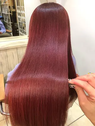ロング カラー \脱・うねり& 広がり/gite菊のヘアスタイル