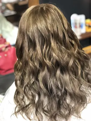 セミロング 西村 雄二/エクステのヘアスタイル