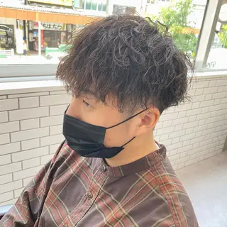 パーマ メンズ 梅田中崎町メンズ 美容師ユースケのヘアスタイル
