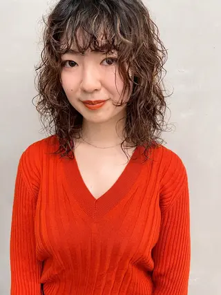 ミディアム パーマ センスをお届けします 大谷将生infpのヘアスタイル