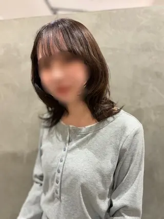 ミディアム 岡山レイヤーカット/ 髪質改善/松島大己のヘアスタイル