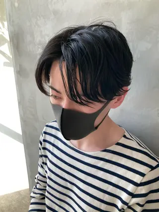 ショート パーマ メンズ 波巻きスパイラルパー マ/シャドウパーマ駿のヘアスタイル