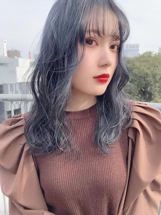 セミロング 中島 暢介のヘアスタイル