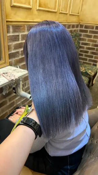 ミディアム カラー ゆう🫧 透明感/ハイトーンのヘアスタイル