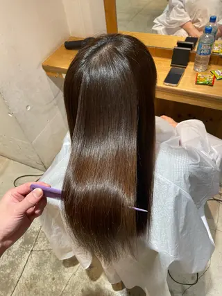 セミロング 🌈新宿縮毛矯正 No.1 SORAのヘアスタイル