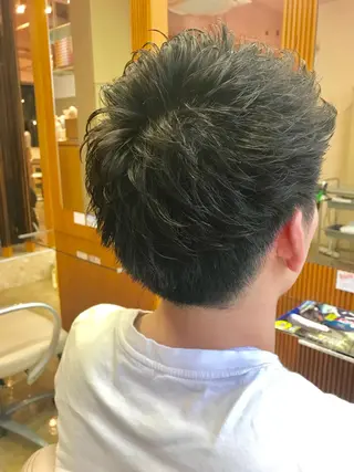 パーマ メンズ 脇田 雄大のヘアスタイル