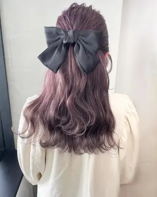 ロング カラー Risa🐈‍⬛/ グレージュ/透明感のヘアスタイル