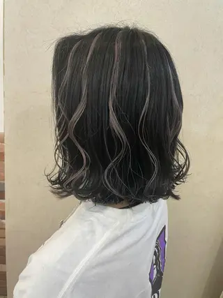 ミディアム カラー ヘアアレンジ 🦋高瀬寛菜🦋 韓国/ブリーチのヘアスタイル