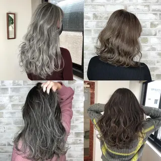 セミロング カラー ヘアアレンジ トッチ 艶髪髪質改善のヘアスタイル