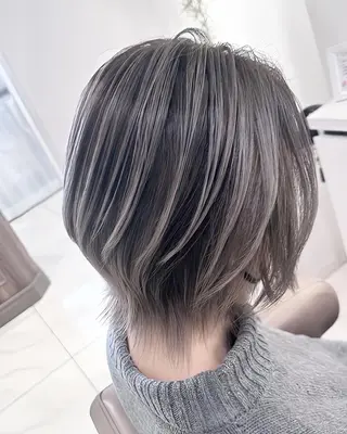 セミロング カラー ＡＳＨ大宮/ブリーチ 髪質改善/カラーのヘアスタイル