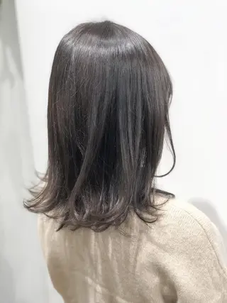ミディアム カラー 🌙HIZUKI🌙 ハイトーン 艶髪のヘアスタイル