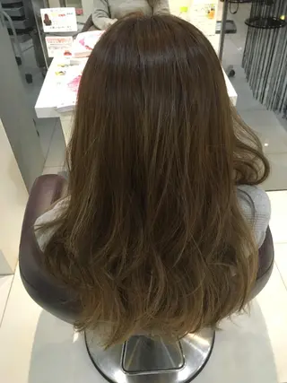 ミディアム セミロング ロング カラー NORME経堂 nonのヘアスタイル