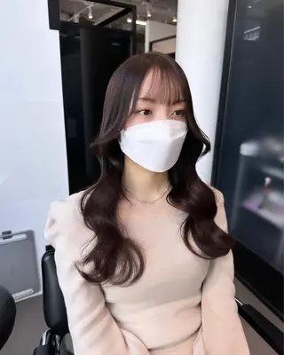 ミディアム カラー 韓国ヘア 店長NEGIのヘアスタイル