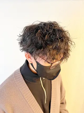 カラー パーマ ヘアアレンジ メンズ 名古屋駅/トップス タイリスト/大黒拓哉のヘアスタイル