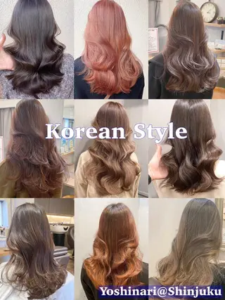 ロング カラー パーマ ヘアアレンジ メンズ キッズ ネイル マツエク・マツパ 新宿駅近♡友達とOK 🦋W -ワット -のヘアスタイル