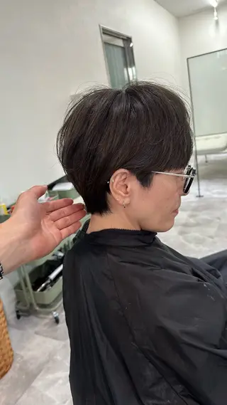 ショート カラー 近鉄奈良ショートヘア 清水力也のヘアスタイル
