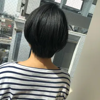 ショート 顔まわりの神様✨ 透明感カラー藤嶋秀幸のヘアスタイル