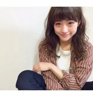 セミロング 貫洞 大介のヘアスタイル