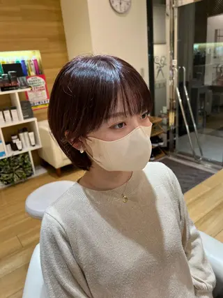 ショート カラー 全国1位🥇世界5位 小野田　礼花のヘアスタイル