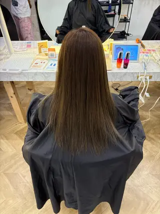 セミロング カラー 透明感カラー/レイヤ ーカット/須永さくらのヘアスタイル