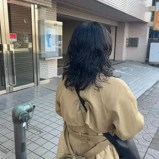 セミロング パーマ 西野 美空🍊のヘアスタイル