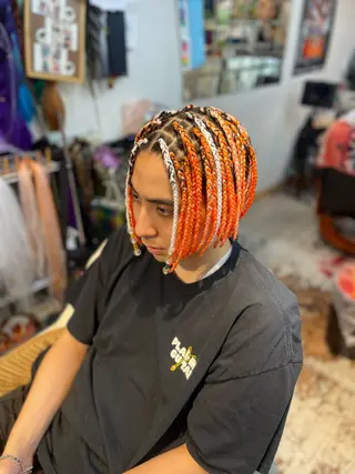 ショート ヘアアレンジ メンズ scamp⭐️ さくらのヘアスタイル
