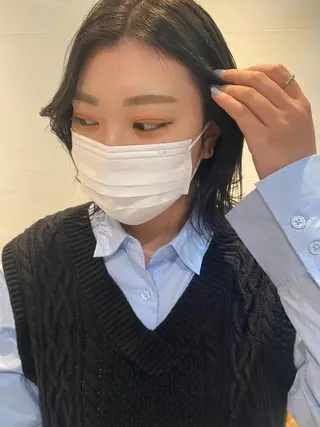 ミディアム カラー RISAKO レイヤーカット🎀のヘアスタイル
