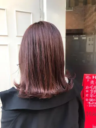 ミディアム カラー uru" すずきさゆりのヘアスタイル