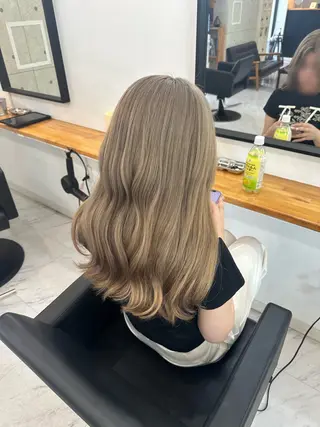 ロング カラー ヘアセット🎀透明感 カラーHiROEのヘアスタイル