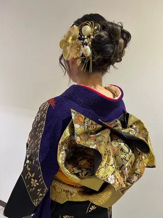 ロング Delight ヘアメイク着付けのヘアスタイル