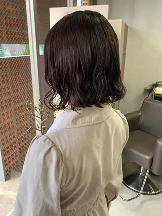 ショート パーマ ロングパーマ木村 ボブパーマのヘアスタイル