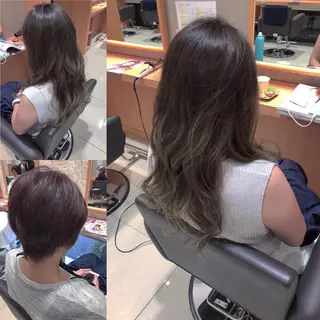 ショート ミディアム カラー パーマ レイヤーカット匠 イソザキノリユキのヘアスタイル