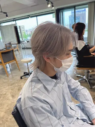 セミロング メンズケアブリーチ 特化🔥村田のヘアスタイル